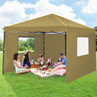 10 x10  Party Tent Wedding Gazebo Car Shelter Canopy With 4 Sidewall Heavy Duty