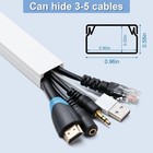 Cord Hider  58in Cable Hider  Cord Covers For Wires On Wall  Paintable Cable Cov