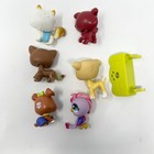 Littlest Pet Shop Lps Lot 6 Figures Pets Dog Cat Bird Bench Hasbro Toy