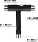 Skate Tool All-in-one  Skateboard Roller T For T  Black 