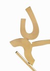 J  Baur Modernist Sculpture Abstract Brass Golden Vintage Mid Centiry Modern Art