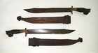Filipino Swords Antique Bolo Philippines Carved Moro Leather Sheath Sinwalli