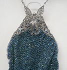 Estate Rare Antique 1800   s Victorian Beaded Purse Butterfly Filigree Wow