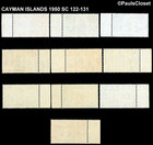 Cayman Islands 1950 Sc 122-131 King George Vi   p - 1 - Mnh Og W tabs Vf
