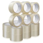 18 Rolls Carton Sealing Clear Packing Tape Box Shipping - 2 Mil 2  X 55 Yards
