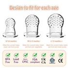 Baby Fresh Fruit Feeder Pacifier Teething Toy With Silicone Pouches 2 Pack