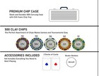 500 Piece Monte Carlo Poker Chip Set Low Denomination New