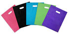 9  X 12  Colored Plastic Merchandise Bags Retail Store Bags W die Cut Handles