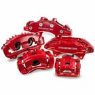 Power Stop Front S1379 Pair Of High-temp Red Powder Coated Calipers For Honda   