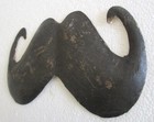 Antique Vintage Old Advertisement Trade Sign Tin Iron Moustache   Mustache