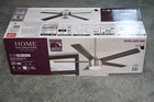 Home Decorators Collection Merwry 52  Indoor Brushed Nickel Ceiling Fan  Remote
