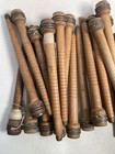 Wood Bobbins Spools Wooden Industrial Style Spindles 8 75  Wooden Quills Lot-30 