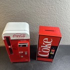 Vintage 1994 Coca Cola Vendo Mini Music Vending Machine Works With Coin Bank Tin