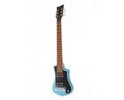 Hofner Deluxe Shorty Electric Travel Guitar W gig Bag - Blue - Open Box