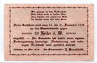1920 Austria Abstetten Notgeld 50 Heller Note  4130 