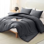3 Piece Duvet Cover Bedding Set With Pillow Sham Reversible Quilt Cover Set Twin