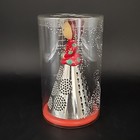 Pylones Paris Nonna Cheese Grater zester Red Dress teal Design 5 5  Tall 
