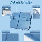 Book Stand Adjustable Holder Hands Free Display Cookbook With Page Paper Clips