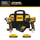 Dewalt Dck225d2 Atomic 20v Max Brushless Drill Impact Kit 2x 2 0ah