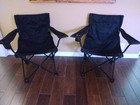 Vintage Coca Cola Foldable Camping Chairs  Black White Colored 