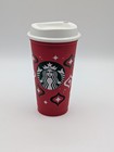 Starbucks 23 Holiday Limited Edition Reusable Red Cup 16oz Grande Travel Hot Cup