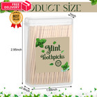 600 Pcs Bulk Mint Toothpicks Wood Flavored Cinnamon