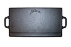 Jim Beam Cast Iron Reversible Grill griddle- Two Burner Sized 20    X 9   