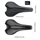 Carbon 3d Printed Bike Saddle 7x9mm 143mm For Triathlon Road Mountain Gravel