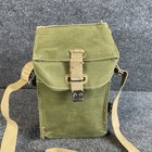 Genuine Wwii 1945 British Engineer Canvas Shoulder Bag Military Green Vintage