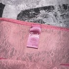 Vintage 2006 Victoria s Secret Pink Sheer Graffiti Lo Print Low-rise Bikini Sz S
