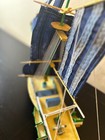 Handcrafted Wooden Model Ship  blue Price  1847 Fishing Boat