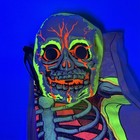 Vtg Halloween Costume Collegeville Classic Monster Box Rare Mask Skeleton Glow