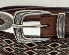 Vintage Clint Orms Tx Sterling Silver Hand Engraved 4 Pc Ranger Belt Buckle Set