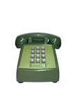 Western Electric Moss Green 2500 Touch Tone Desk Telephone