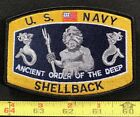 Us Military Shellback King Neptune Navy Iron On Hat Patch