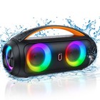 Boombox Portable Wireles Bluetooth Speaker Music Player Waterproof  2 Microphone