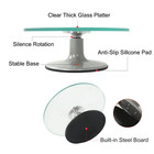 12   Cake Turntable Tempered Glass Revolving Stand For Decorating Wedding Cake