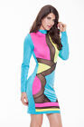 Sexy Women Sleeveless   Long Sleeve Cocktail Party Club Bodycon Midi Dress Us