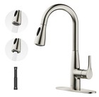 Jomoo Kitchen Faucet Brushed Nickel chrome   Pull Down Sprayer bar rv