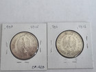 Lot Of  2  High Grade 1936 German Third Reich Silver 5 Reichsmark