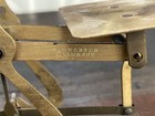 Vintage Brass Balance Scale On Wood Base W  4 Weights Apothecary Postal  England