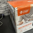 Commercial Chef 1 6 Cu Ft Microwave  1100w  10 Power Levels  Black