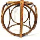 1960 Vintage Mid Century Modern Thonet Bentwood Cane Seat Round Stool