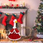 Christmas Goose Outfit Dress Costume For Outdoor Decor 23   Red