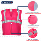 Pink Hi Vis Safety Vest Reflective Mesh Work Vest Construction Jorestech