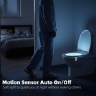 Chunace 2 Pack Toilet Night Light Motion Sensor  16-color 3 14 Inches  White