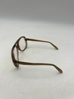 Vintage Bouton Z87 Unisex Clear Safety Glasses Brown Aviator Plastic Full Rim