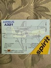 Spirit Airlines Airbus A321 Trading Card s 