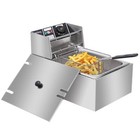 2500w 6l Commercial Electric Deep Fryer Restaurant Stainless Steel 6 3qt