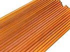 Effetre 5mm Lampwork Glass Rods Medium Streaky Topaz Transparent Glass 104 Coe